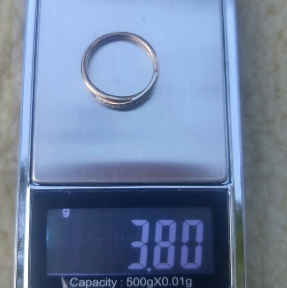 14k (585) rose gold diamond ring - Picture 2 of 8